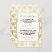 ギャツビーアールデコ1920sアコモデーション結婚ズファン エンクロージャーカード (正面/裏面)
