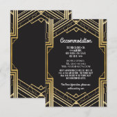 ギャツビーアールデコ1920sアコモデーション結婚ズ エンクロージャーカード (正面/裏面)