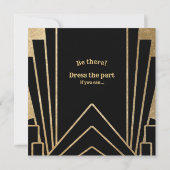 ギャツビーアールデコ50バースデーパーティ招待状 招待状 (裏面)