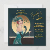 ギャツビーアールデコ50バースデーパーティ招待状 招待状 (正面)