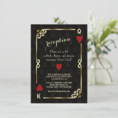 ギャツビーカジノラスベガストランプのポーカーウェディングレセプション エンクロージャーカード (スタンド正面)