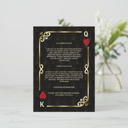 ギャツビーカジノラスベガストランプのポーカー エンクロージャーカード (スタンド正面)