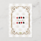 ギャツビーカジノラスベガストランプのポーカー エンクロージャーカード (裏面)