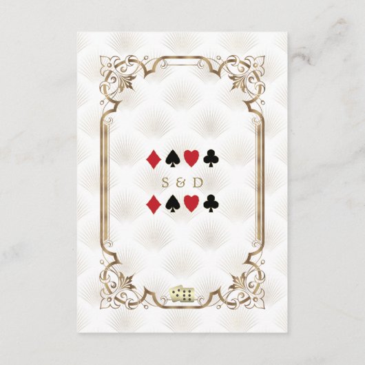 ギャツビーカジノラスベガストランプのポーカー エンクロージャーカード (裏面)