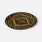 ギャツビーゴールド2020年代のウェディング ペーパープレート (アングル)