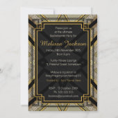 ギャツビースタイリッシュガールズバチェロレッテブライダルシャワー 招待状 (裏面)