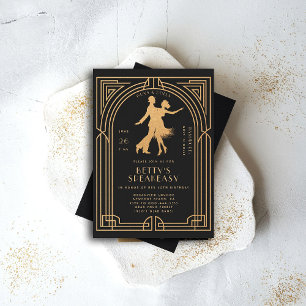 ギャツビースピーカーシーローリング20フラッパーダンス誕生日 招待状