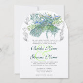 ギャツビーミュージカルピーコックヴィンテージラブバード 招待状 (正面)