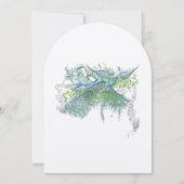 ギャツビーミュージカルピーコックヴィンテージラブバード 招待状 (裏面)