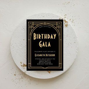 ギャツビーローリング20s禁止デコアーチ誕生日 招待状