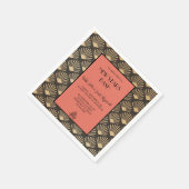 ギャツビーヴィンテージアールデコニューイヤーイブパーティー スタンダードカクテルナプキン (角)