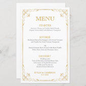 ギャツビーヴィンテージディナーメニュー |編集可能な色 (正面/裏面)