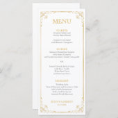 ギャツビーヴィンテージディナーメニュー |編集可能な色 メニュー (正面/裏面)