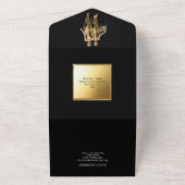 ギャツビー素晴らしの20代の結婚騒々しい女の子 オールインワン招待状 (外側)