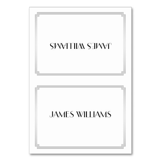 ギャツビー素晴らしアールデコシルバープレイスセッティングカード テーブルナンバー (正面)