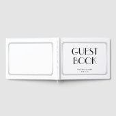 ギャツビー素晴らしアールデコシルバー結婚ズゲストブック ゲストブック (全面)