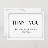 ギャツビー素晴らしアールデコシルバ結婚ーの感謝 ポストカード (正面/裏面)