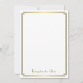 ギャツビー素晴らしアールデコホワイト結婚式招待状 招待状 (裏面)