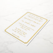 ギャツビー素晴らしアールデコホワ実在イド・フォイル結婚ズ 箔招待状 (回転した状態)