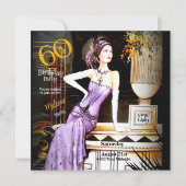 ギャツビー素晴らしアールデコ60thバースデーパーティー 招待状 (正面)