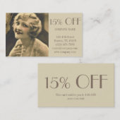 ギャツビー素晴らしガールメイクアップ美容師写真家 名刺 (正面/裏面)