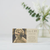 ギャツビー素晴らしガールメイクアップ美容師写真家 名刺 (スタンド正面)