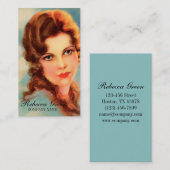 ギャツビー素晴らしガール美しいサロンメイクアップ美容師 名刺 (正面/裏面)