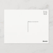 ギャツビー素晴らしサンキューブラック金ゴールドアールデコ結婚ズ ポストカード (裏面)