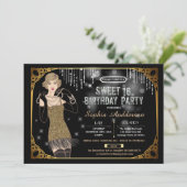ギャツビー素晴らしスウィート16誕生日パーティーの招待状 招待状 (スタンド正面)