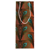 ギャツビー素晴らしフェザーズアートデコデザイン ワインギフトバッグ (裏面)