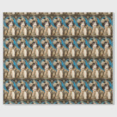 ギャツビー素晴らしフラッパー青金ゴールドブラック1920年代 ラッピングペーパー (フラット)