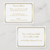 ギャツビー素晴らしホワイトズ結婚アコモデーションカード エンクロージャーカード (正面/裏面)