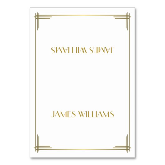 ギャツビー素晴らし金ゴールドアールデコ座席表 テーブルナンバー (正面)