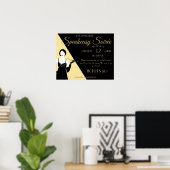 ギャツビー素晴らし1920年代フラッパーパーティープロモーションポスター ポスター (ホームオフィス)