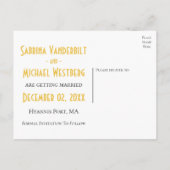 ギャツビー金ゴールドブラックアールデコの保存 案内ポストカード (裏面)