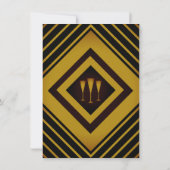 ギャツビー金ゴールド2020のベビーシャワービンゴカード 招待状 (裏面)