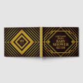 ギャツビー金ゴールド2020のベビーシャワー ゲストブック (全面)