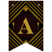 ギャツビー金ゴールド2020のベビーシャワー バンティングフラッグ (第2の旗)