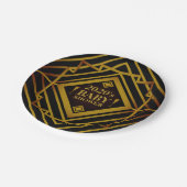 ギャツビー金ゴールド2020のベビーシャワー ペーパープレート (アングル)