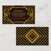 ギャツビー金ゴールド2020の結婚ウェブサイト エンクロージャーカード (正面/裏面)