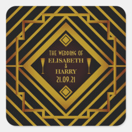 ギャツビー金ゴールド2020結婚年代 スクエアシール