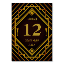 ギャツビー金ゴールド2020結婚年代 テーブルナンバー