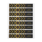 ギャツビー金ゴールド2020結婚年代 ラップアラウンドラベル (シート)