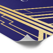 ギャツビー アートデコ ゴールド ウェルカムポスター ポスター (角)