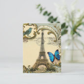 ギャツビー・アート・デコ・スワーズヴィンテージ・パリエッフェル・タワー ポストカード (スタンド正面)