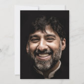 ギャツビー・フラッパー・ガールブラック・金ゴールド1920のテーマパーティー 招待状 (裏面)