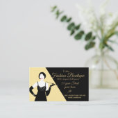 ギャツビ素晴らしー1920sフラッパーブティックファッションショップ 名刺 (スタンド正面)