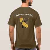 ギャビンは彼ほど明るく話ない Tシャツ (裏面)