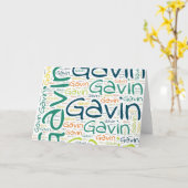 ギャビン カード (黄色い花)