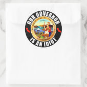 ギャビン・ニューサムは馬鹿だ ラウンドシール (バッグ)